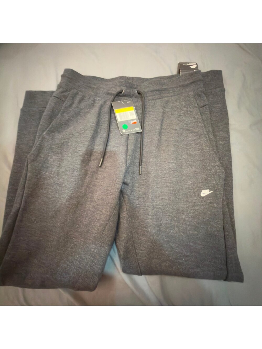 Nike Standard Fit Taper Leg Regular Length Grey Sweatpants